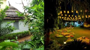 Outdoor Cafe with Scenic View in Pushkar